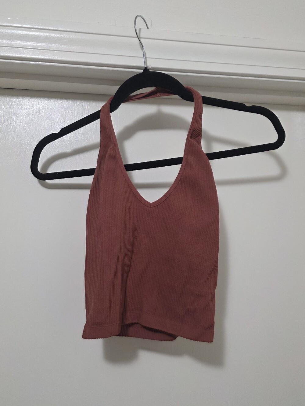 Urban Outfitters Pink Halter Neck Crop Top